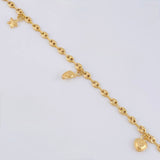 Tobillera Gc Dijes 3.95 g / 26.5 cm / 3.1 mm Oro Amarillo 18K