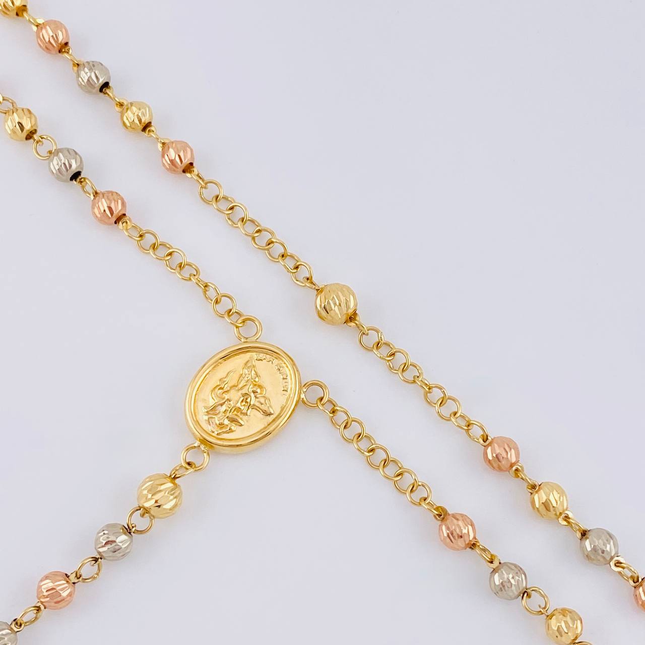 Rosario San Miguel 10.65 g / 57.4 cm / 4 mm Tres Oros 18K