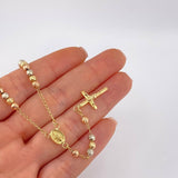 Rosario Virgen Milagrosa 7.6 g / 51.8 cm / 4 mm Tres Oros 18K