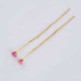 Topos Cadena Largos 0.95 g / 5.8 cm Oro Amarillo 18K