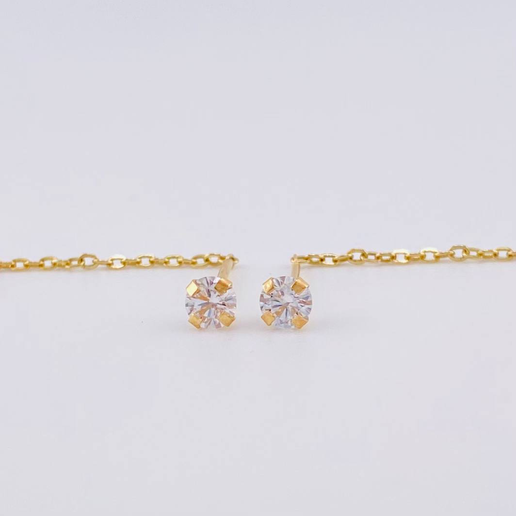 Topos Cadena Largos 1 g / 5.8 cm Oro Amarillo 18K