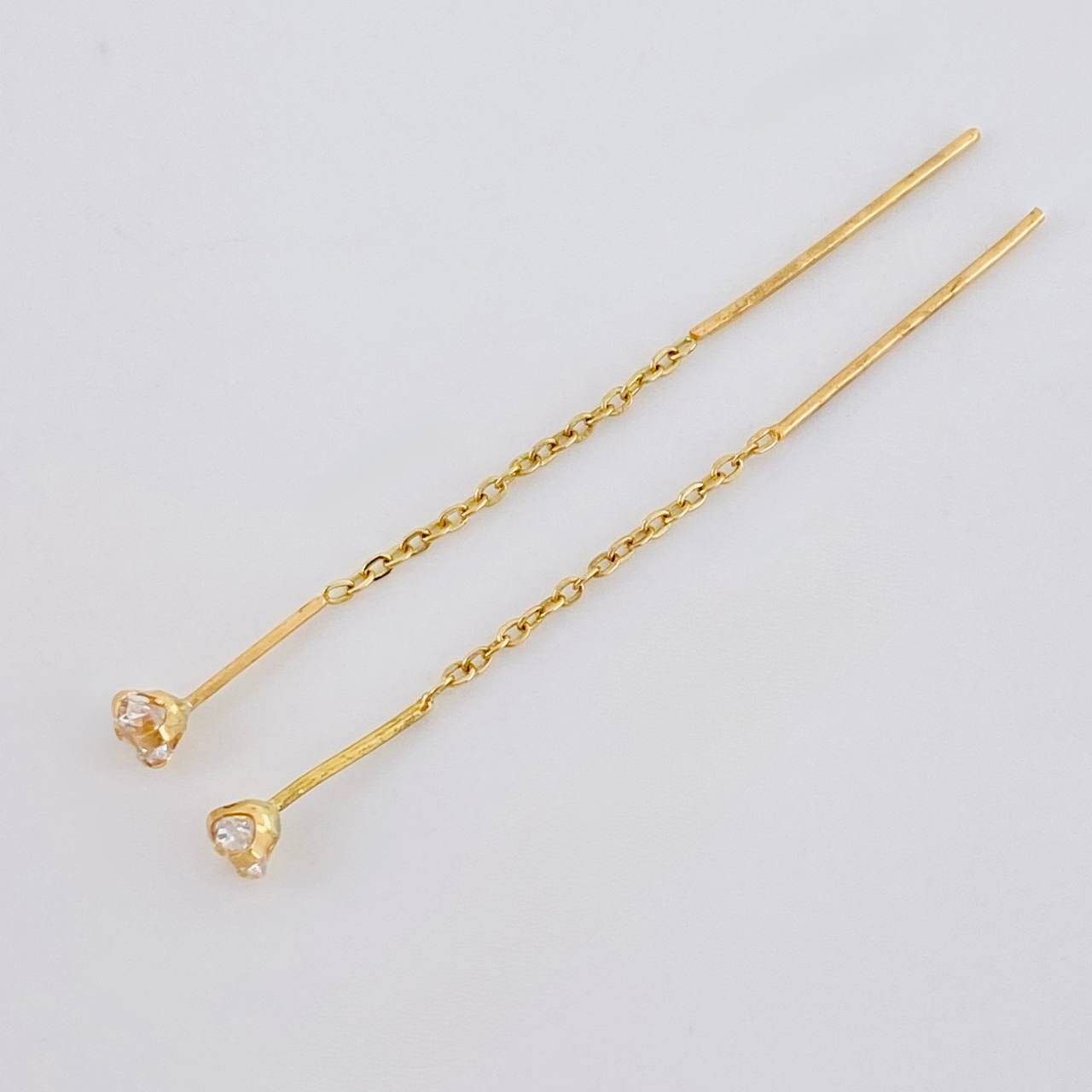 Topos Cadena Largos 1 g / 5.8 cm Oro Amarillo 18K