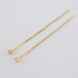 Topos Cadena Largos 1 g / 5.8 cm Oro Amarillo 18K