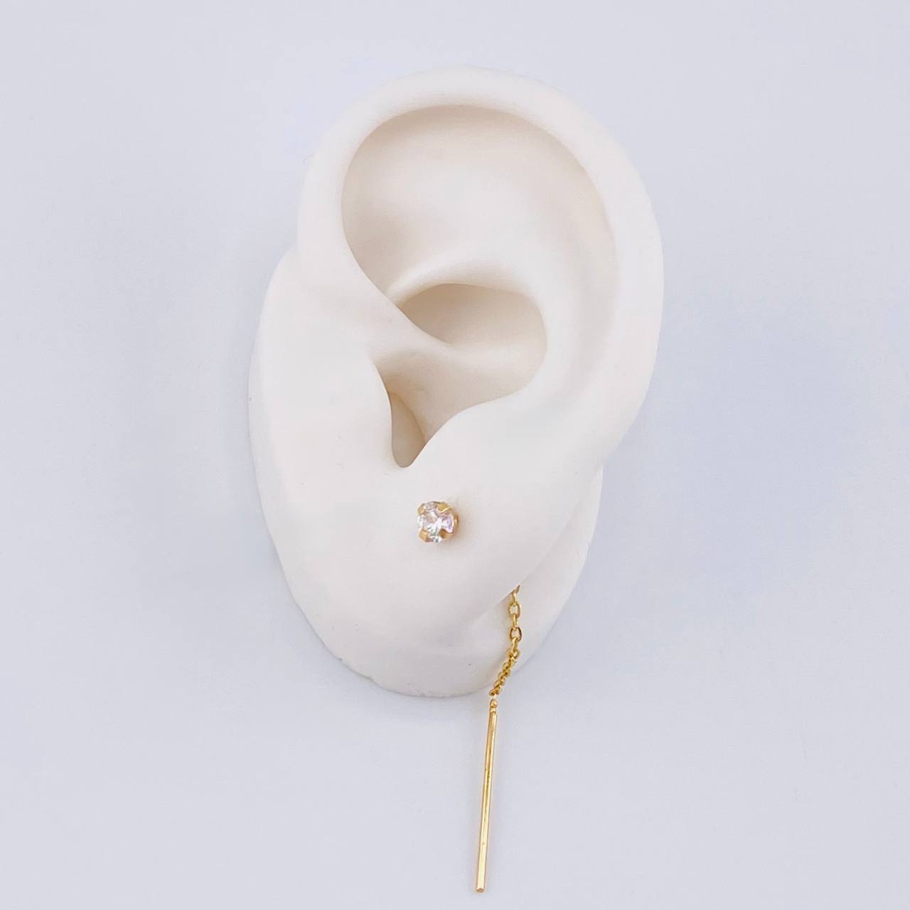 Topos Cadena Largos 1 g / 5.8 cm Oro Amarillo 18K