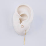 Topos Cadena Largos 1 g / 5.8 cm Oro Amarillo 18K