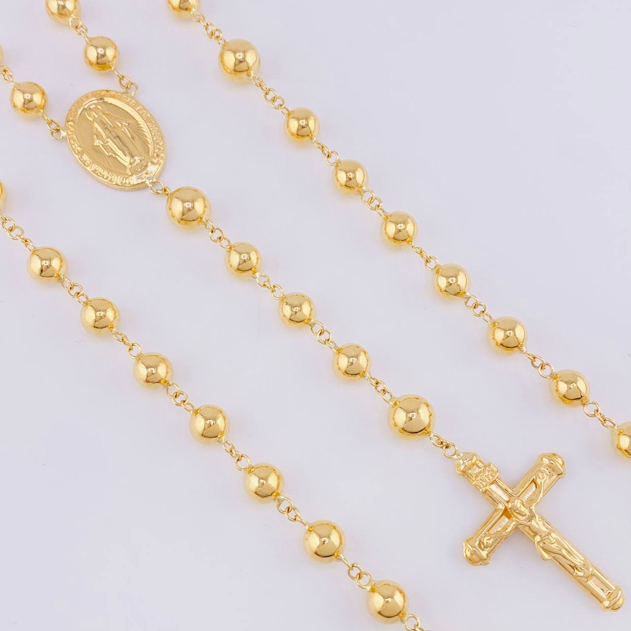 Rosario Virgen Milagrosa 17.5 g / 65 cm / 6 mm Oro Amarillo 18K
