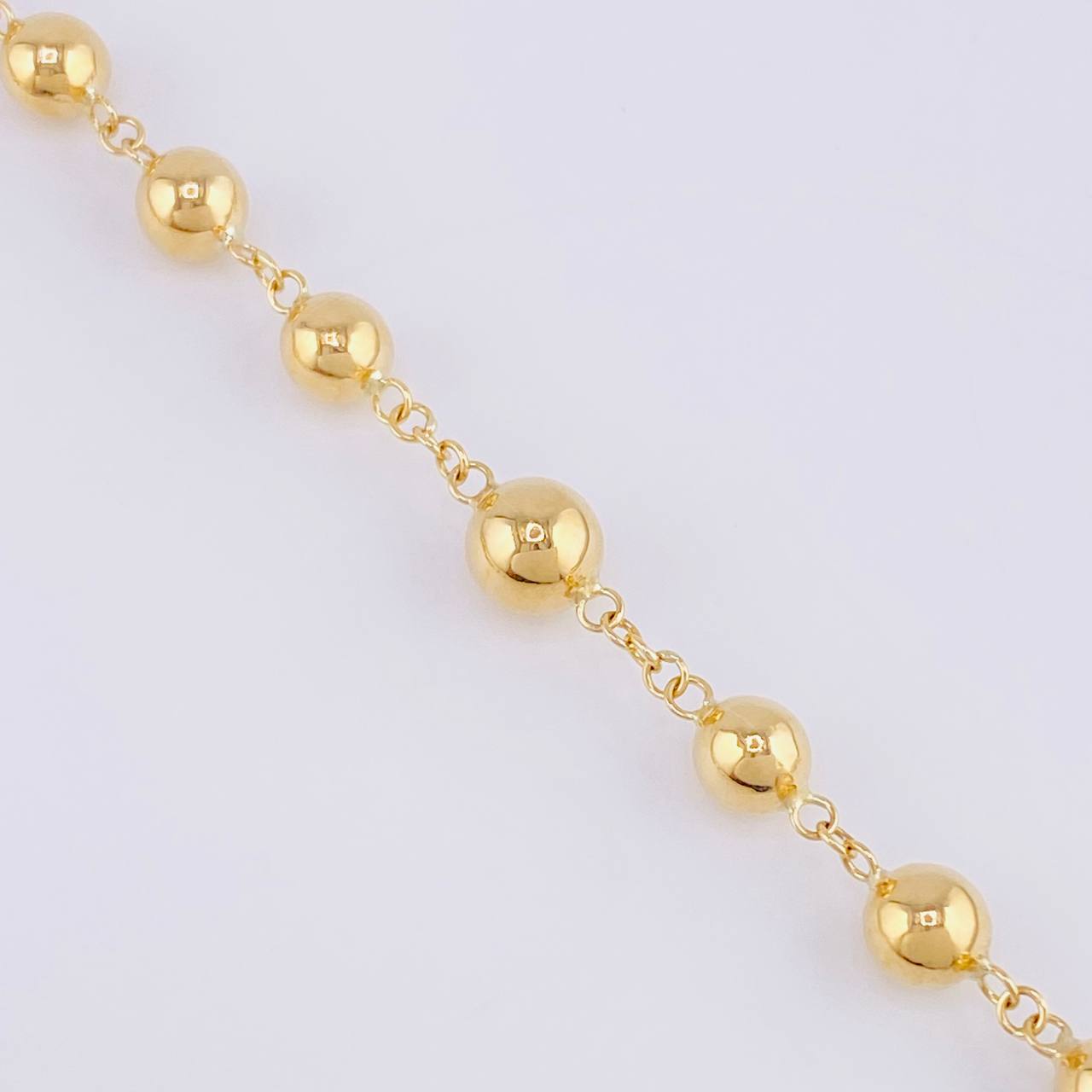Rosario Virgen Milagrosa 17.5 g / 65 cm / 6 mm Oro Amarillo 18K