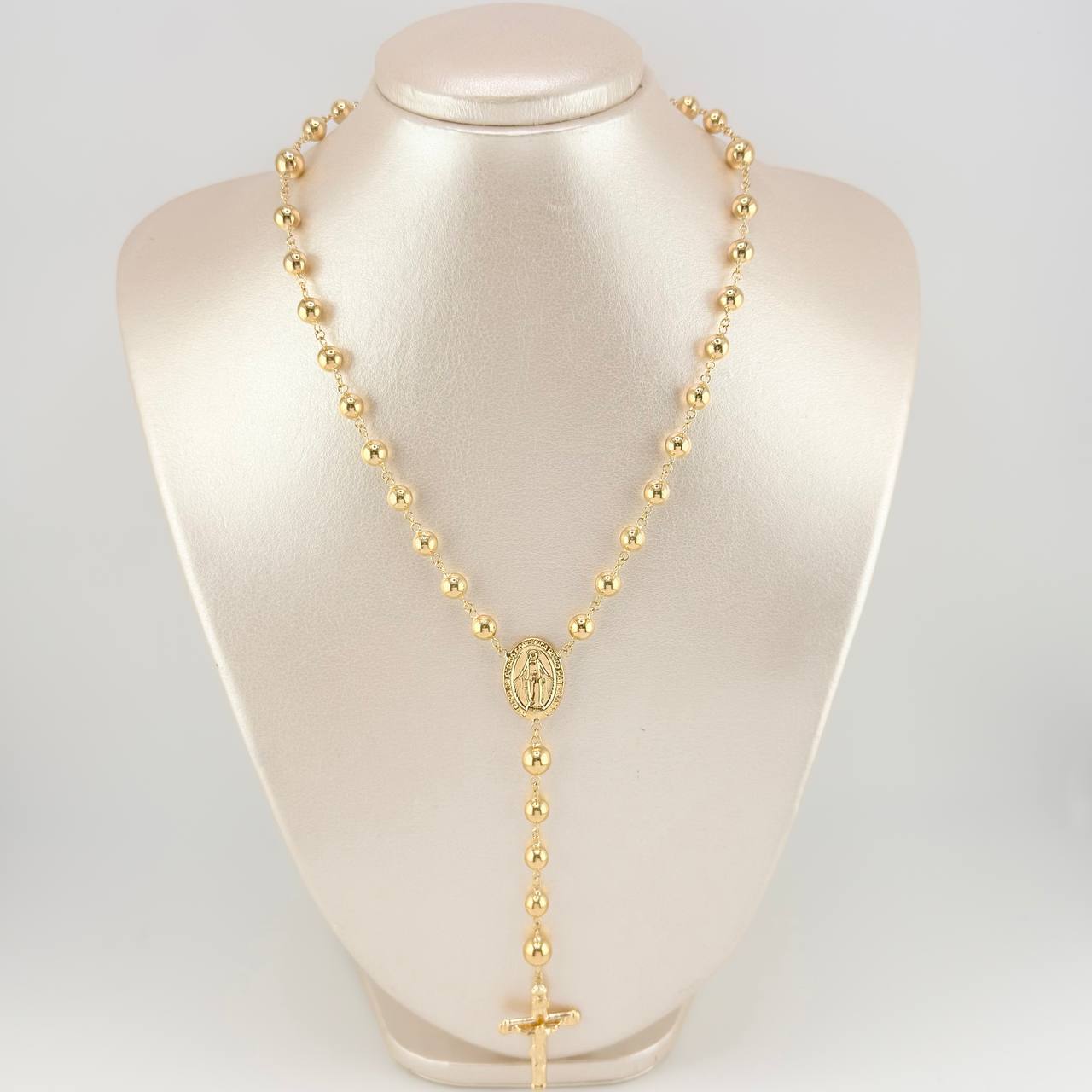 Rosario Virgen Milagrosa 17.5 g / 65 cm / 6 mm Oro Amarillo 18K