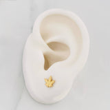 Topos Hojas 0.85g / 8.2mm Oro Amarillo 18K