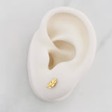 Topos Pluma 0.7g / 3.2mm Oro Amarillo 18K