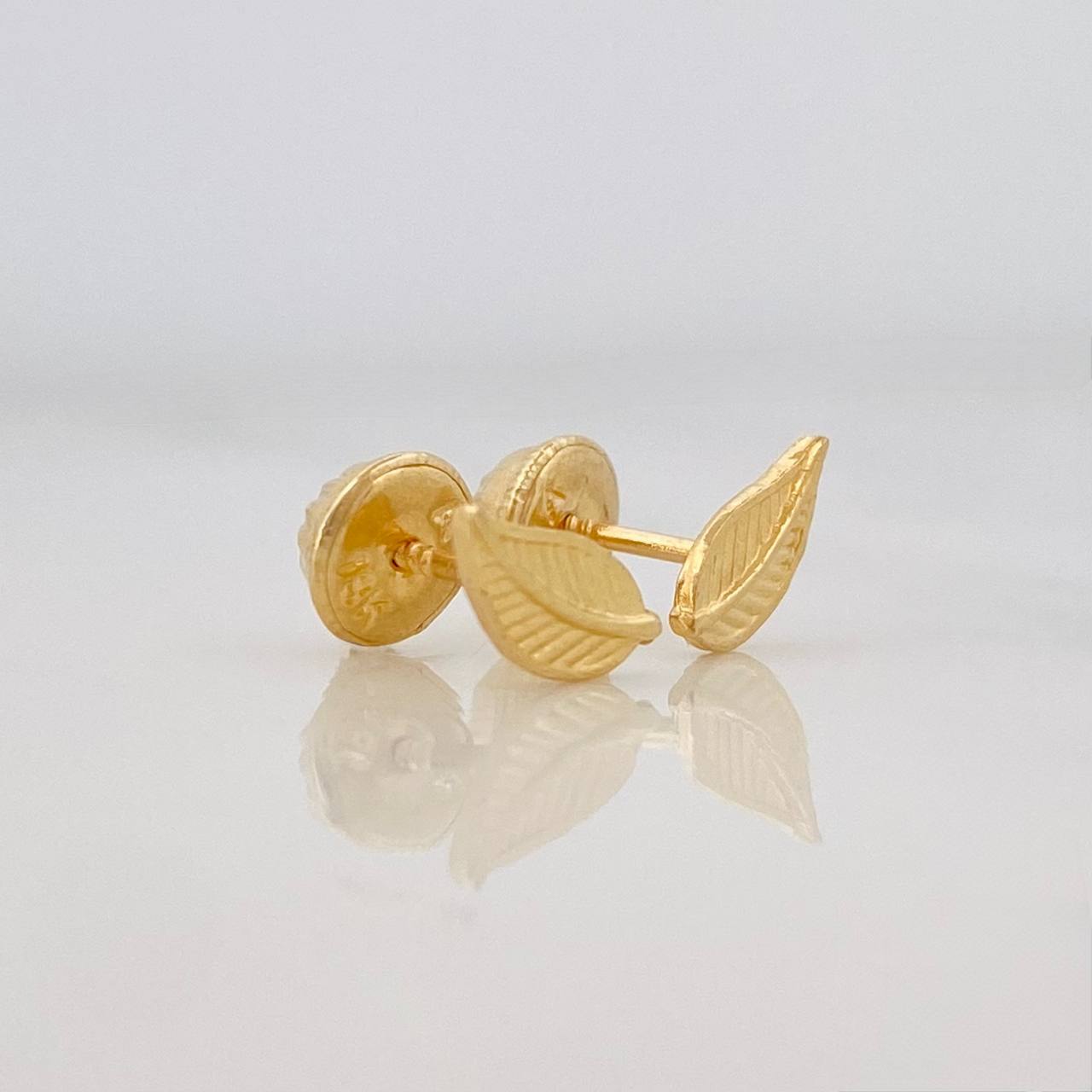Topos Hoja 0.65g / 3.6mm Oro Amarillo 18K