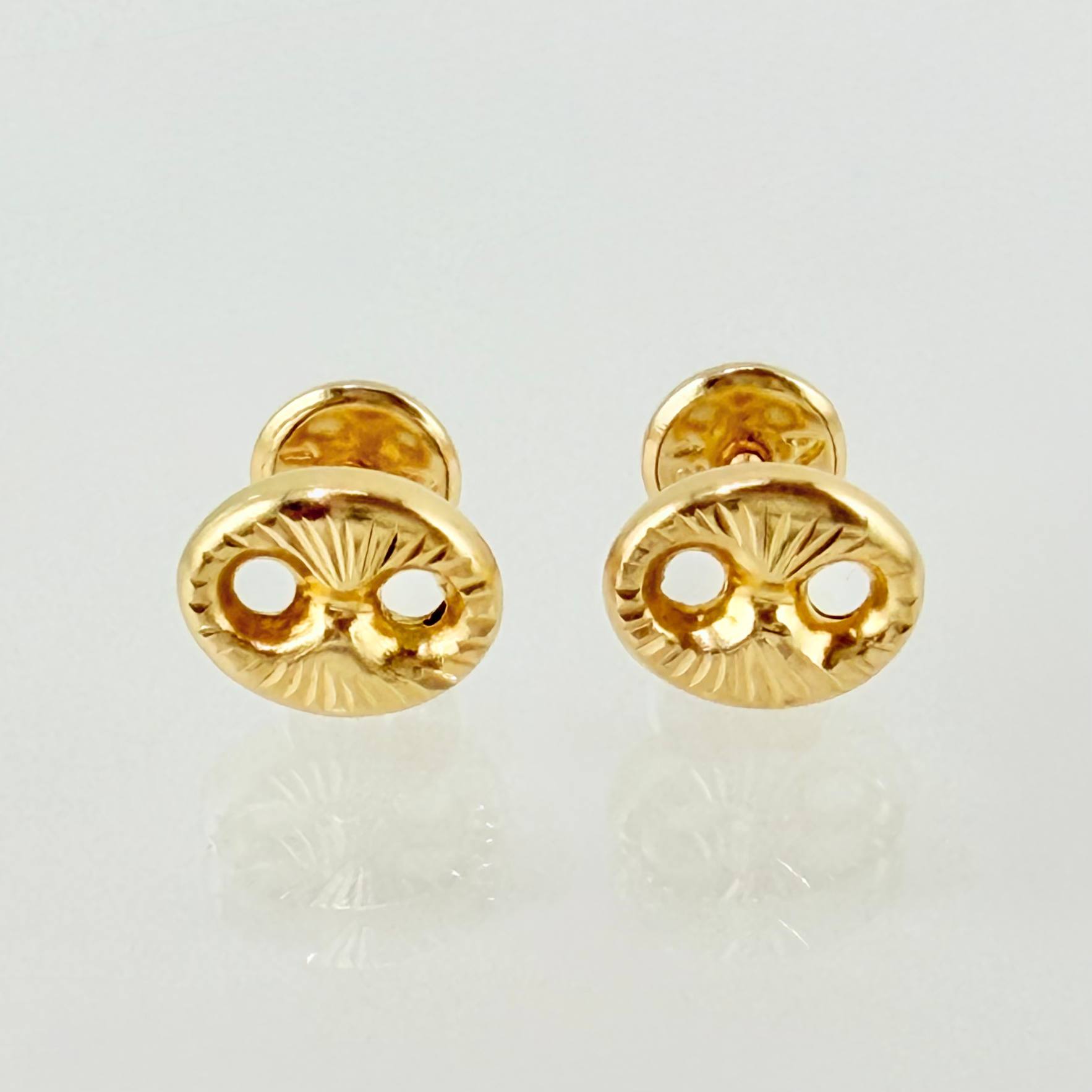 Topos GC Diamantado 0.75gr / 8mm Oro Amarillo 18K