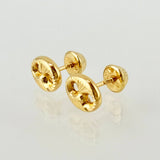 Topos GC 0.85gr / 8mm Oro Amarillo 18K ©