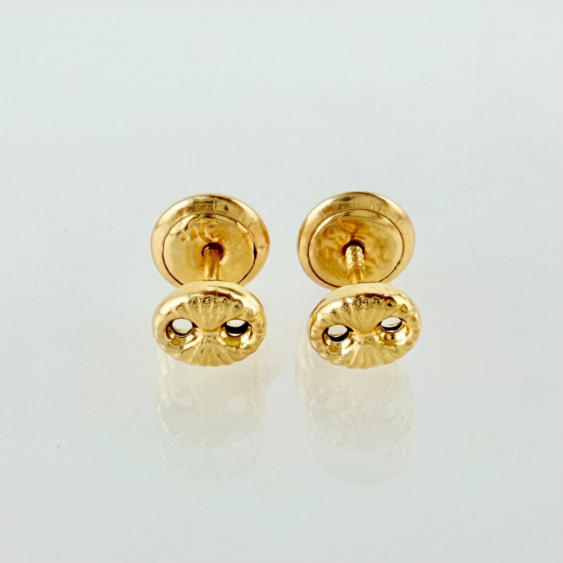Topos GC Diamantados 0.55gr / 5mm Oro Amarillo 18K ©