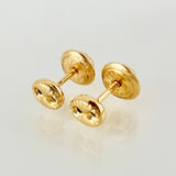 Topos GC Diamantados 0.55gr / 5mm Oro Amarillo 18K ©