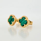 Topos Trebol Verde 1.95gr / 7.3mm Oro Amarillo Nac.Esp. 18K ©