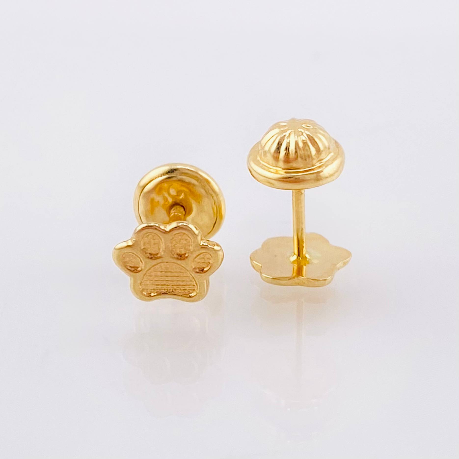 Topos Huella 0.6gr / 5mm Oro Amarillo 18K
