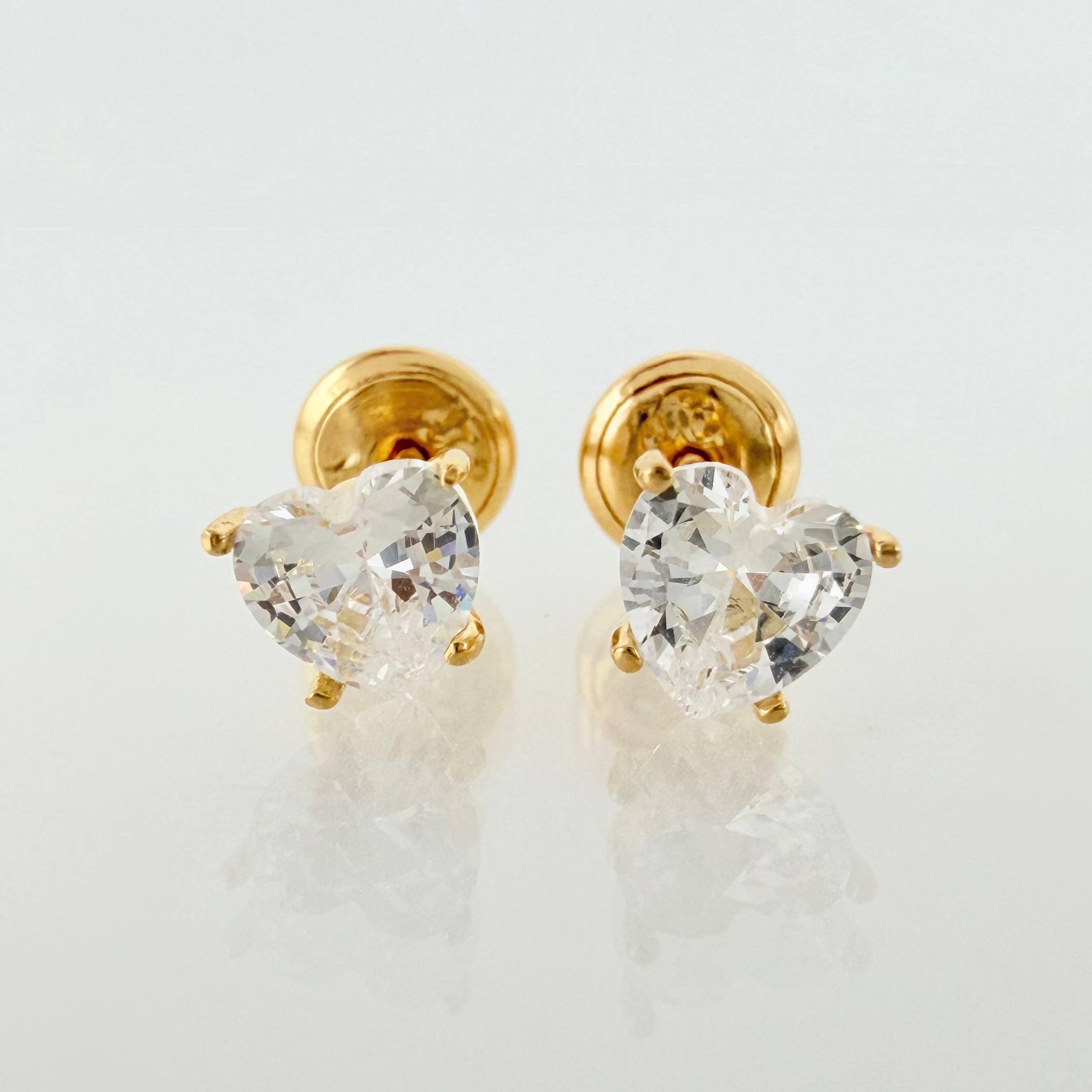 Topos Corazón 1.1gr / 5.1mm Oro Amarillo 18K