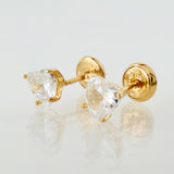 Topos Corazón 1.05gr / 5.1mm Oro Amarillo 18K