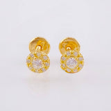 Topos Circulo Halo 0.95gr / 5.5mm Oro Amarillo 18K
