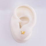 Topos Mariposa 0.7gr / 5mm Oro Amarillo 18K