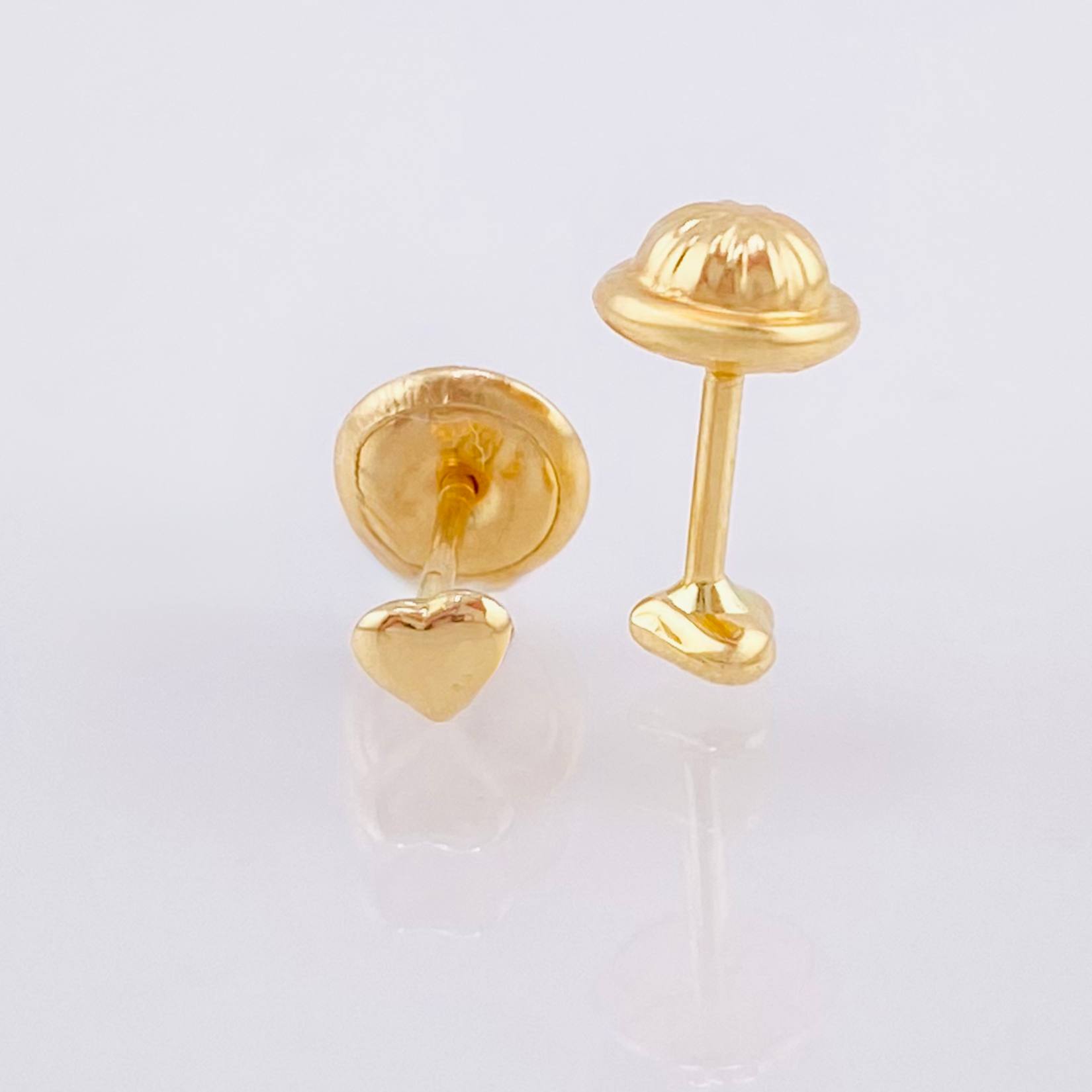 Topos Corazón 0.4gr / 3mm Oro Amarillo 18K