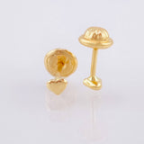 Topos Corazón 0.4gr / 3mm Oro Amarillo 18K