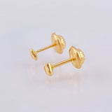 Topos Corazón 0.4gr / 3mm Oro Amarillo 18K