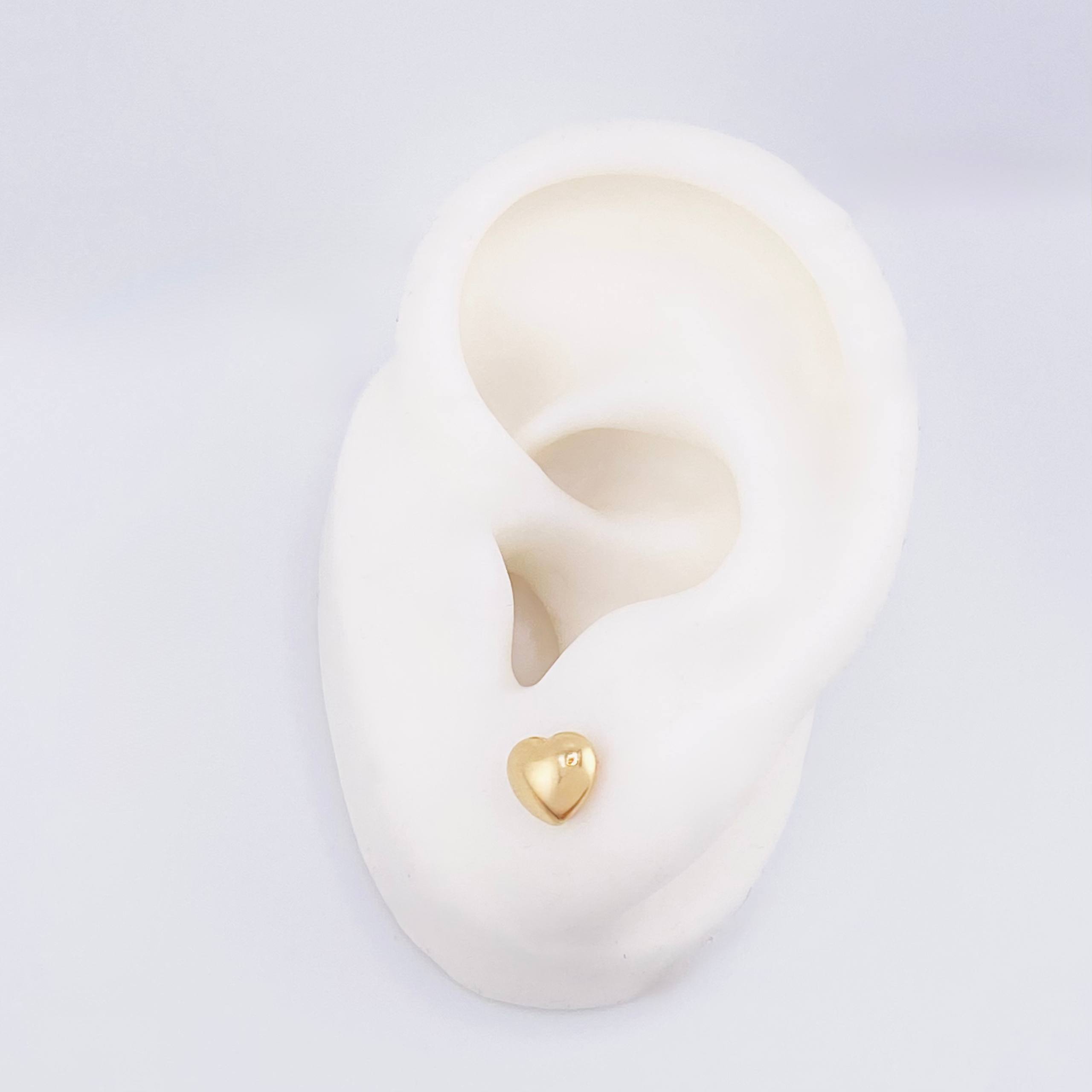 Topos Corazón 0.65gr / 6.1mm Oro Amarillo 18K ©