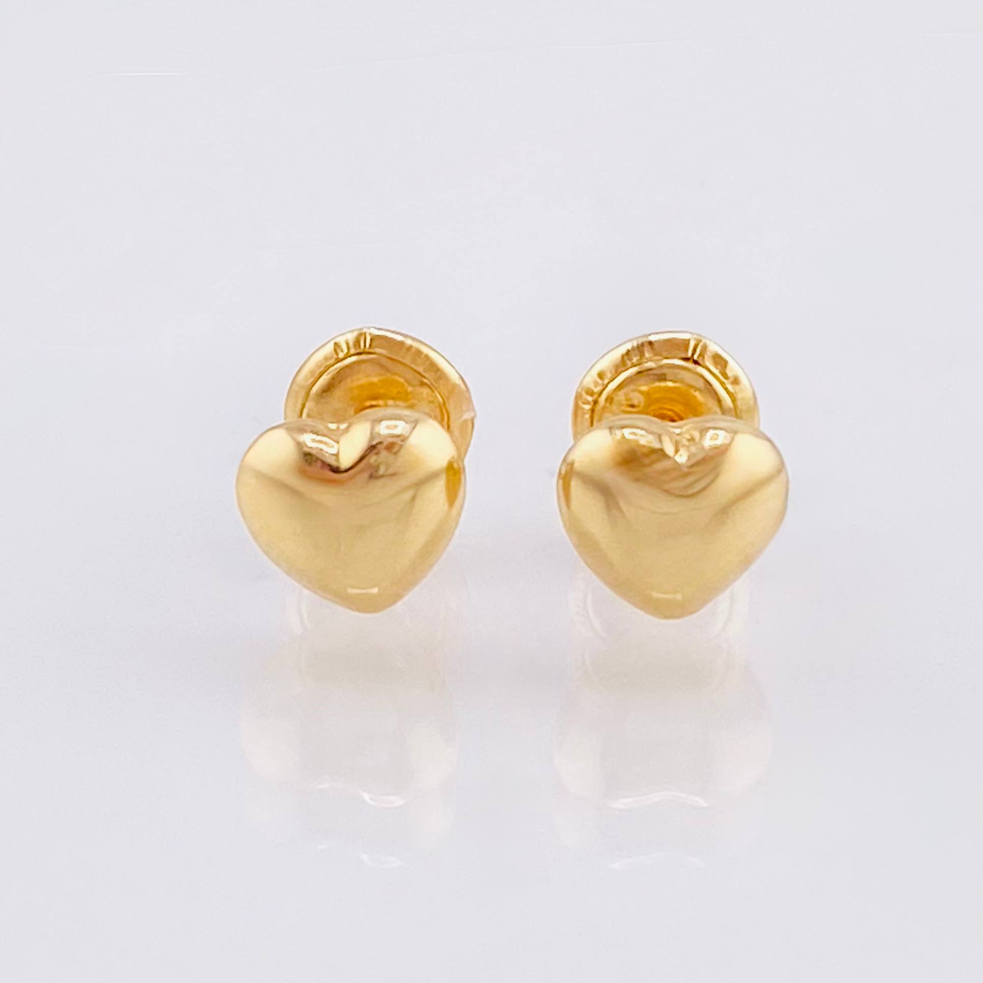 Topos Corazón 0.65gr / 6mm Oro Amarillo 18K