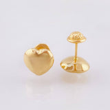 Topos Corazón 0.9gr / 9mm Oro Amarillo 18K
