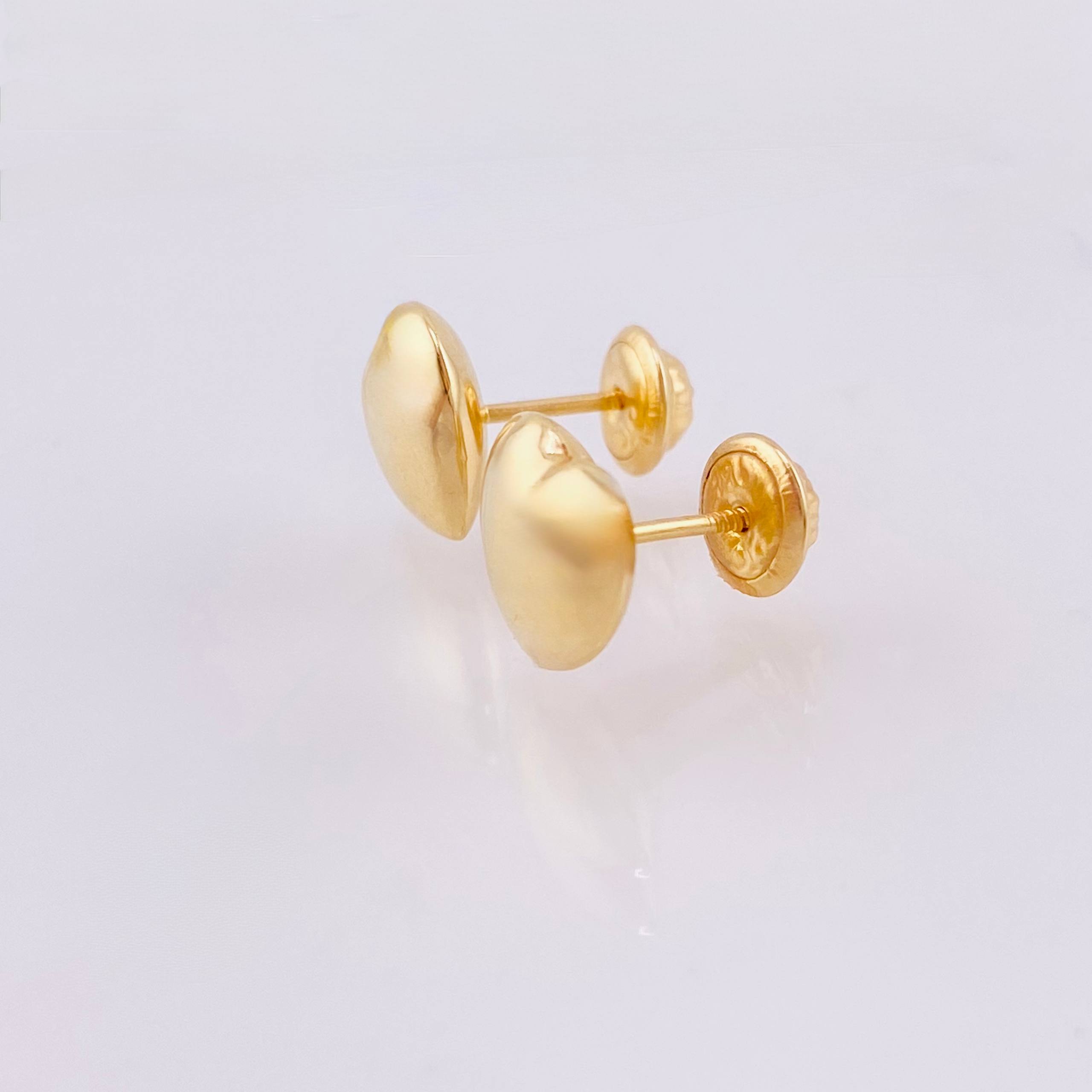Topos Corazón 0.9gr / 9mm Oro Amarillo 18K