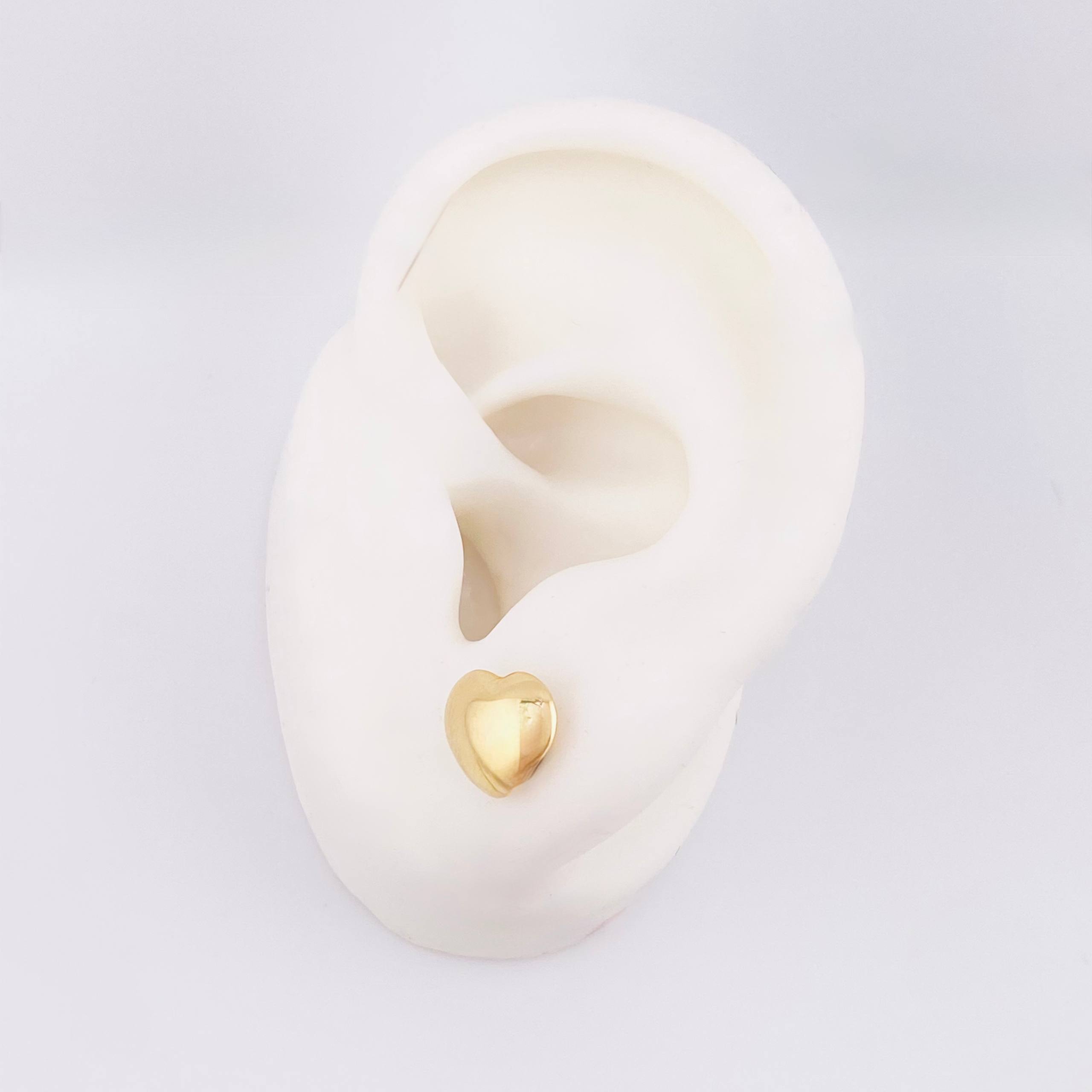 Topos Corazón 0.9gr / 9mm Oro Amarillo 18K
