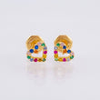 Topos Silueta Corazón 0.85gr / 5.5mm Oro Amarillo 18K