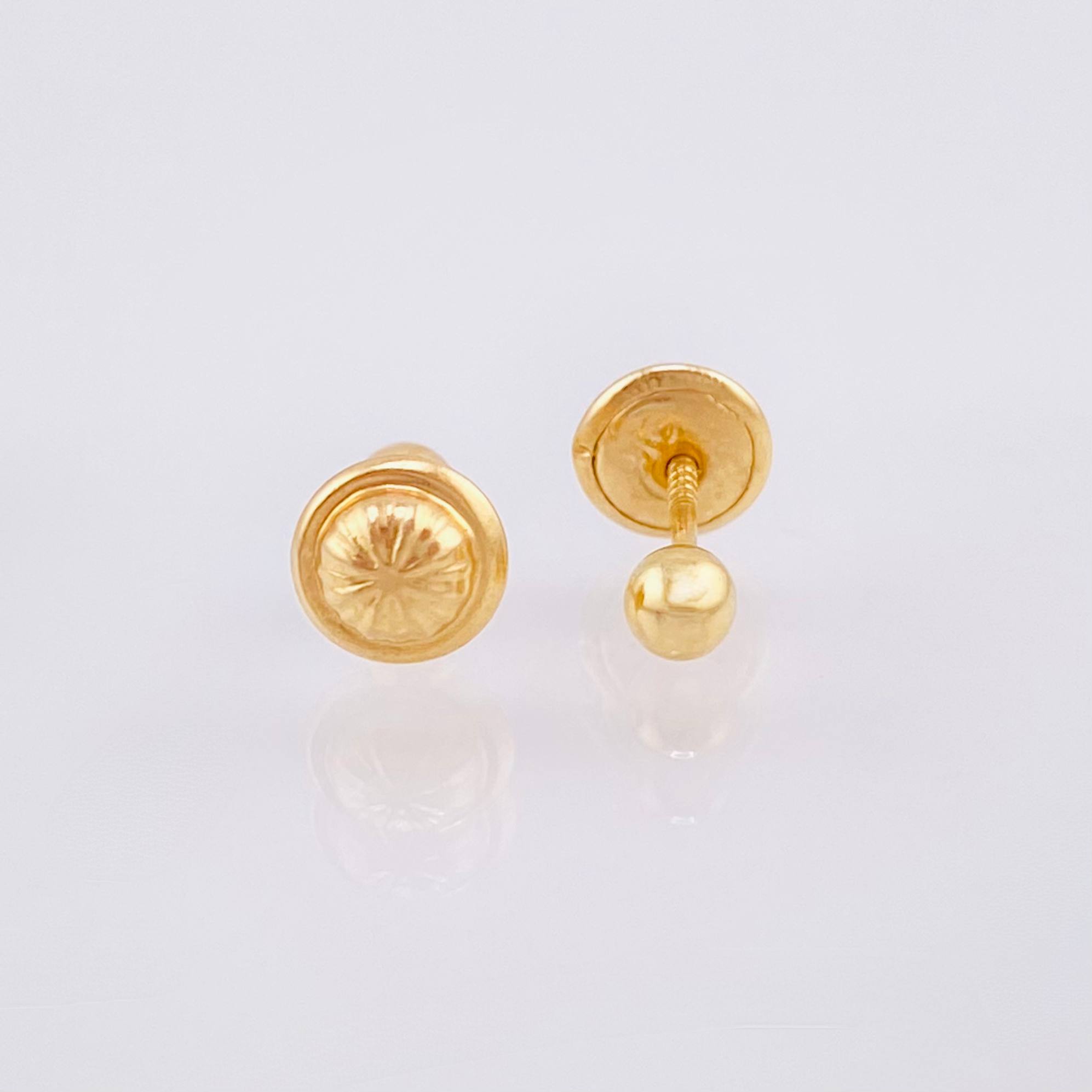Topos Bola Lisos 0.45gr / 3mm Oro Amarillo 18K