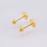 Topos Bola Lisos 0.45gr / 3mm Oro Amarillo 18K
