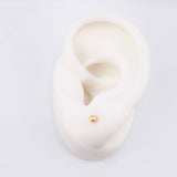 Topos Bola Lisos 0.45gr / 3mm Oro Amarillo 18K