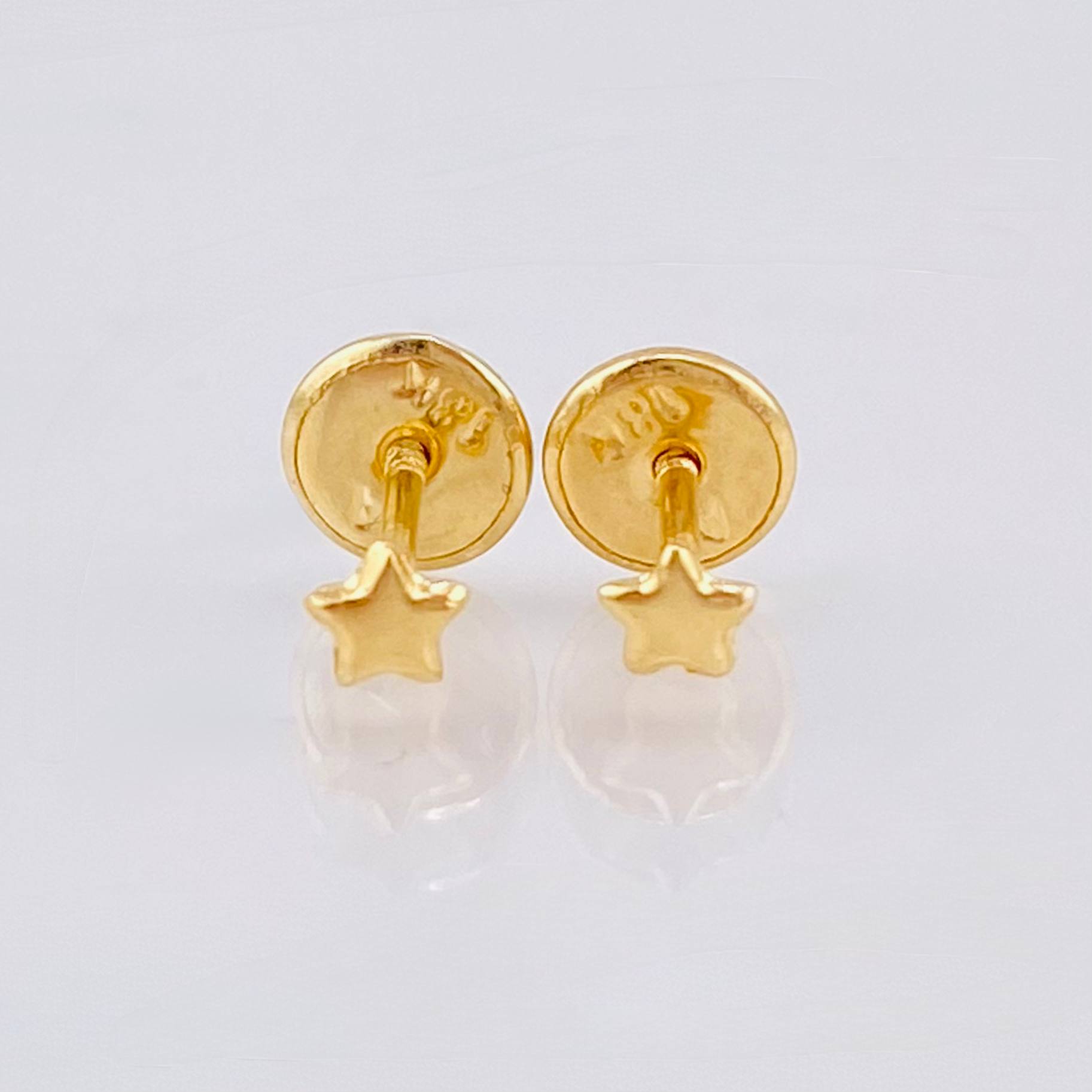 Topos Estrella 0.4gr / 3.2mm Oro Amarillo 18K *