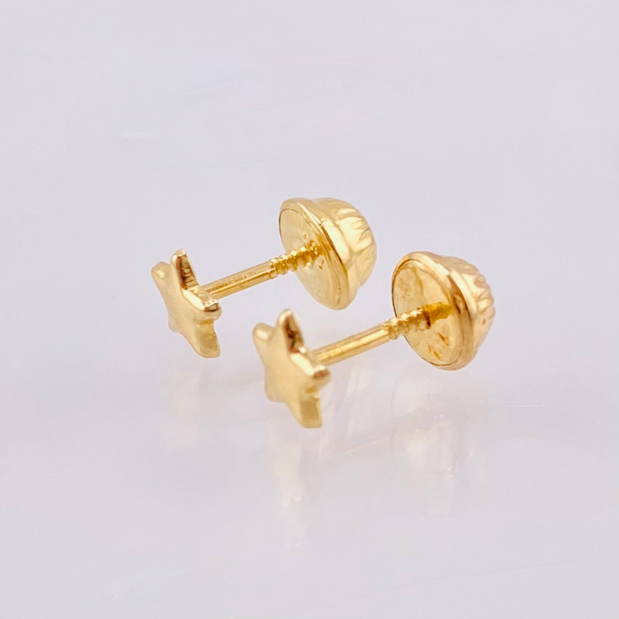 Topos Estrella 0.45 g / 5.2 mm Oro Amarillo 18K