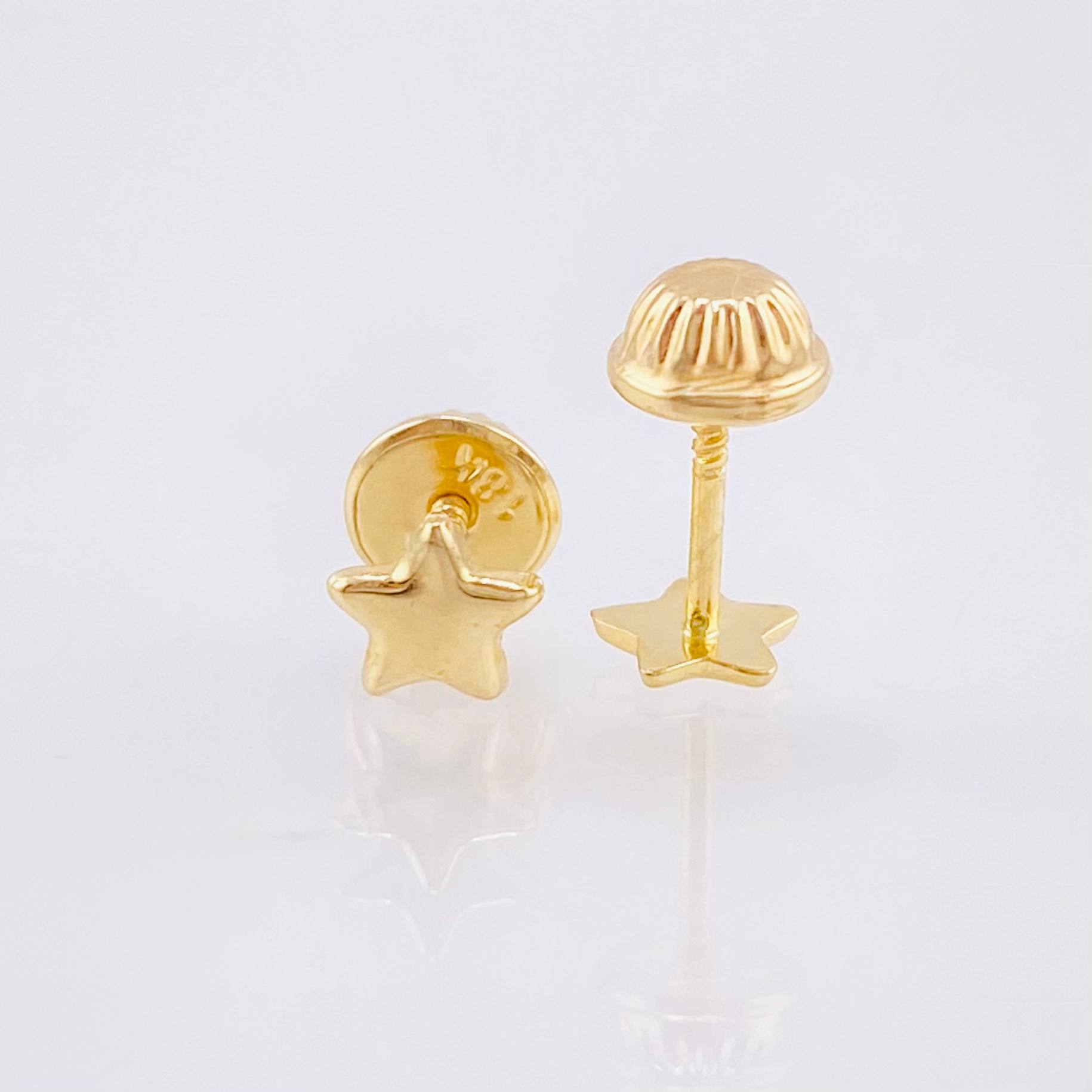 Topos Estrella 0.45 g / 5.2 mm Oro Amarillo 18K