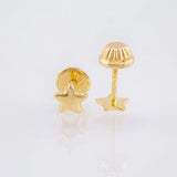 Topos Estrella 0.35 g / 4 mm Oro Amarillo 18K