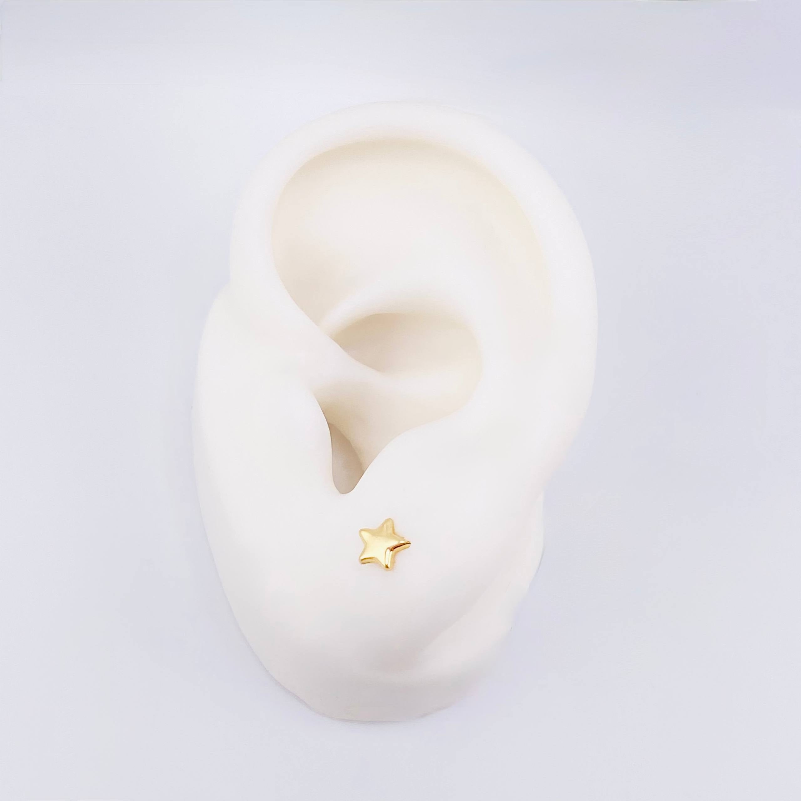 Topos Estrella 0.45 g / 5.2 mm Oro Amarillo 18K