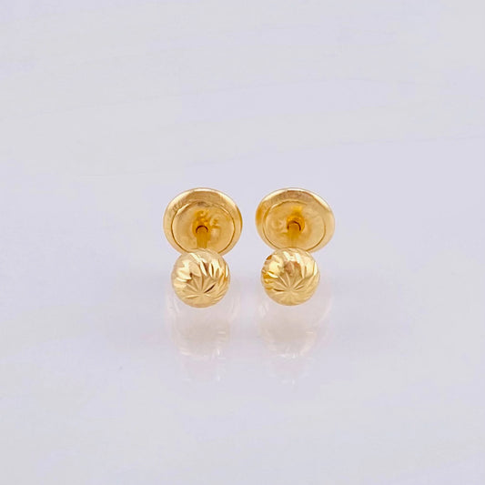 Topos Bola Diamantada 0.6 g / 4 mm Oro Amarillo 18K