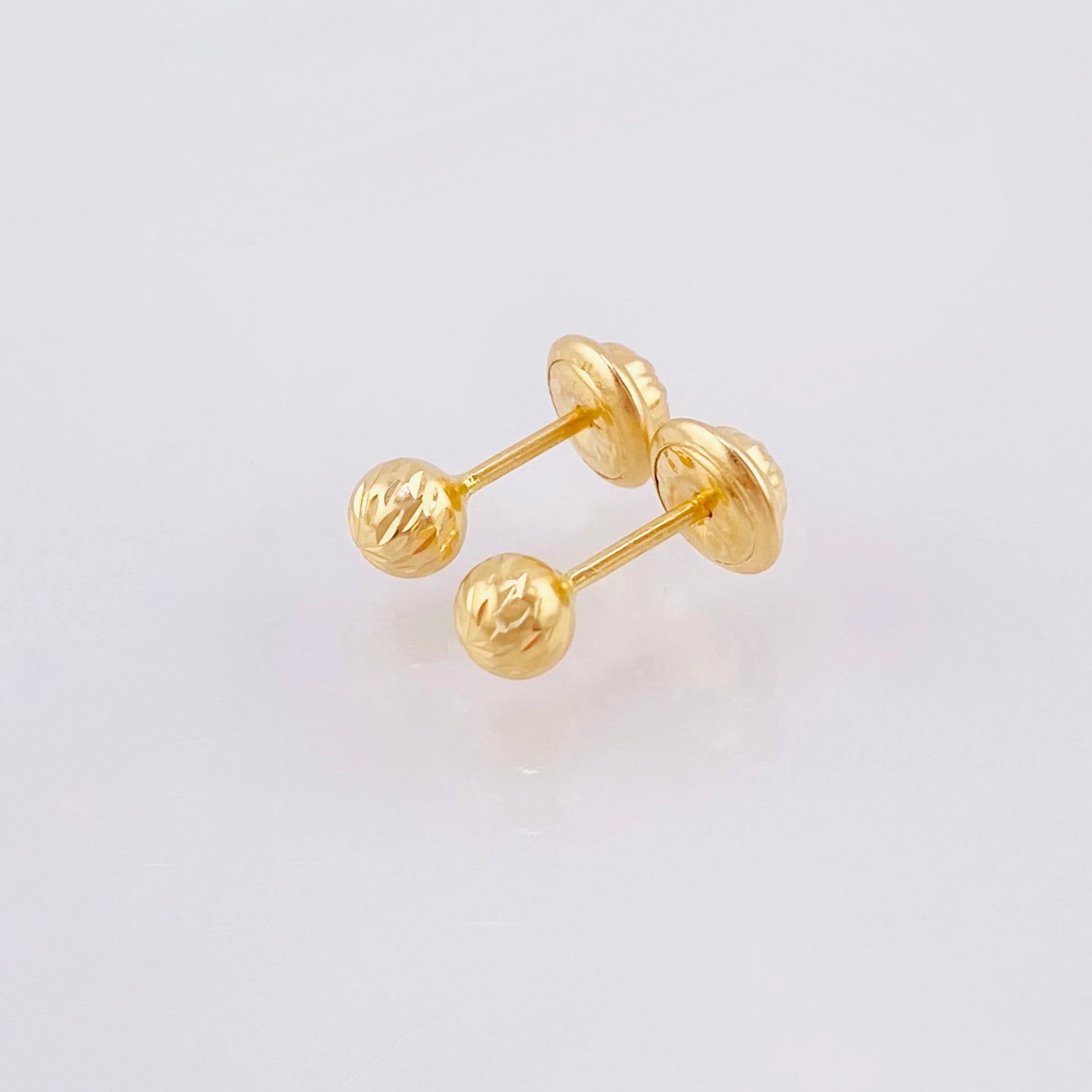 Topos Bola Diamantada 0.6 g / 4 mm Oro Amarillo 18K