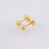 Topos Bola Diamantada 0.6 g / 4 mm Oro Amarillo 18K