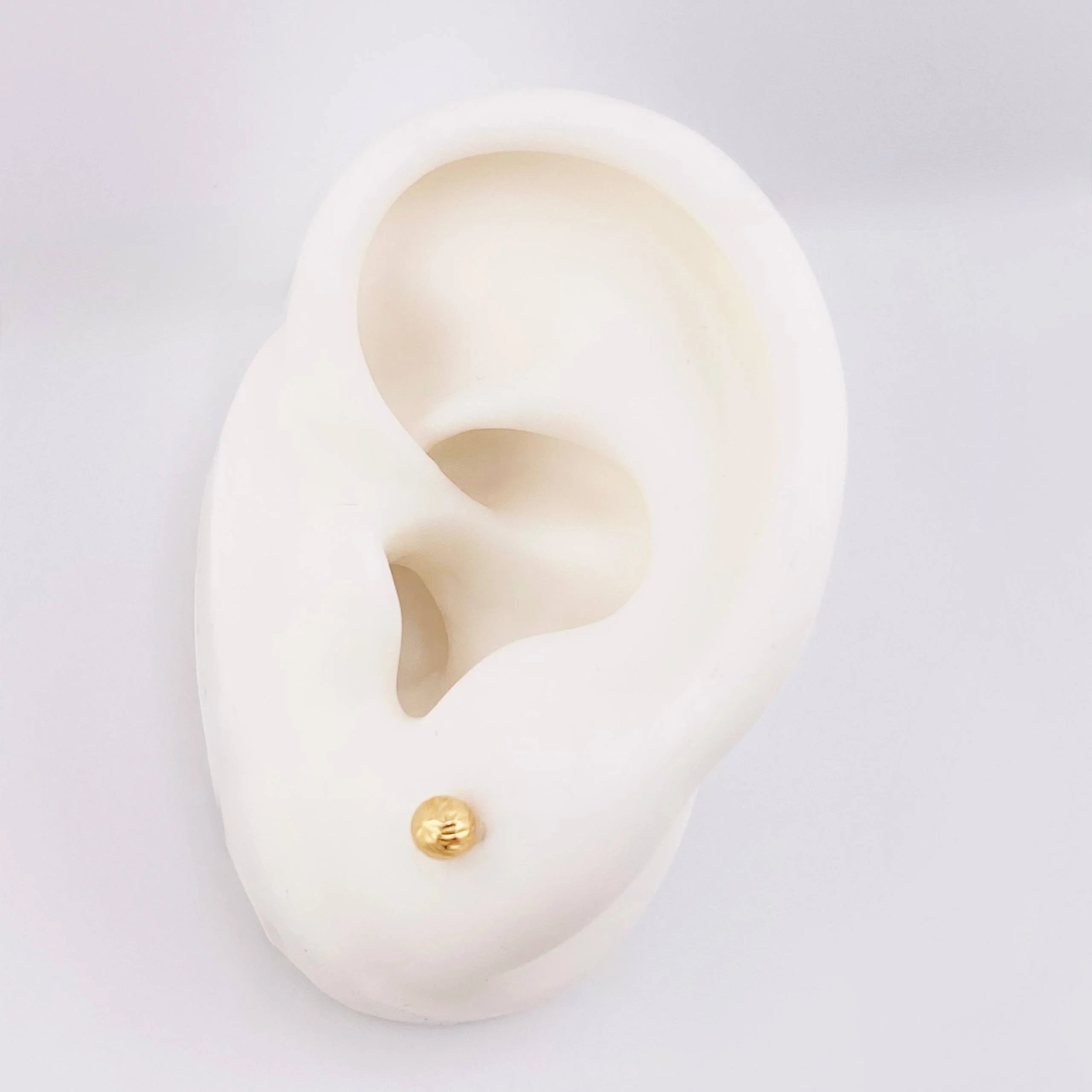 Topos Bola Diamantada 0.6 g / 4 mm Oro Amarillo 18K