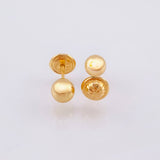 Topos Bola Lisa 0.5 g / 5 mm Oro Amarillo 18K