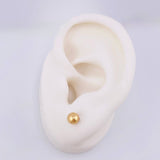Topos Bola Lisa 0.5 g / 5 mm Oro Amarillo 18K