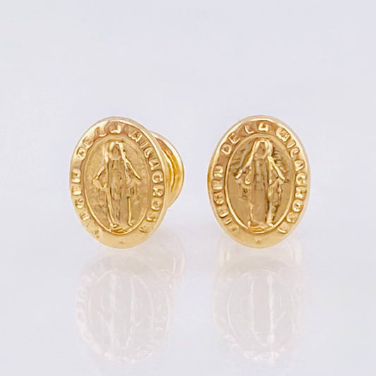 Topos Virgen Guadalupe 0.9gr / 8mm Oro Amarillo 18K