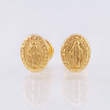 Topos Virgen Guadalupe Mate 0.9gr / 8mm Oro Amarillo 18K ©